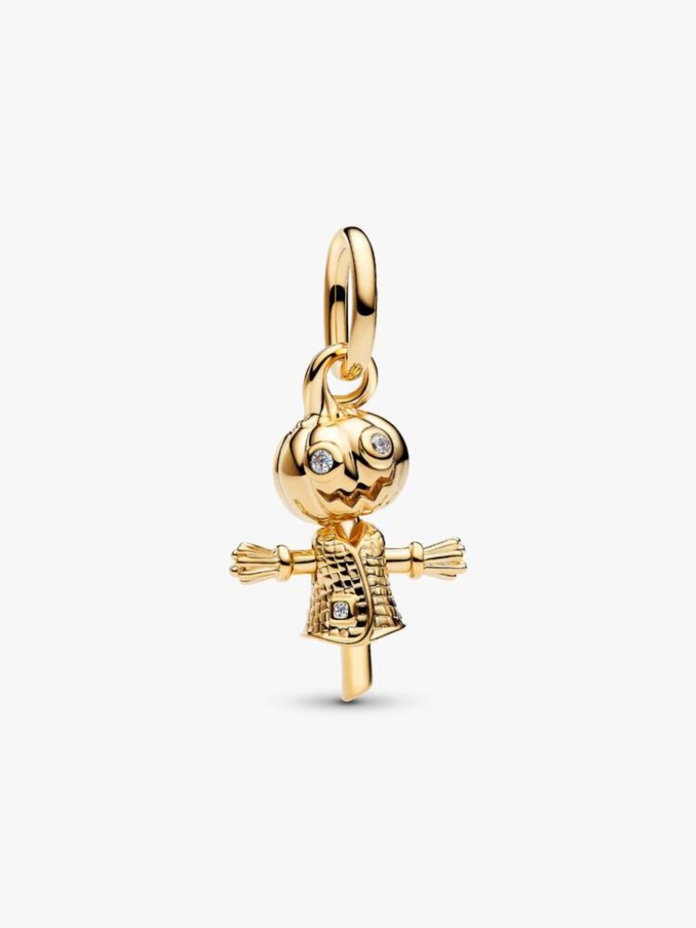 Pandora Pumpkin Scarecrow Dangle Charm